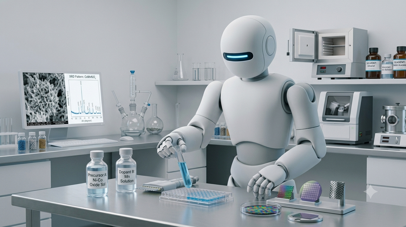 Robot doing lab work.